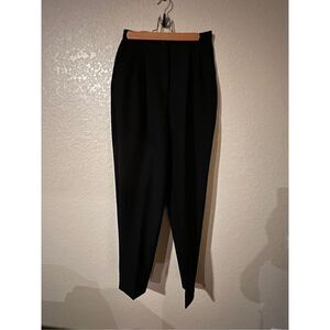 Vintage Bentley black polyester pants / trousers - size 10